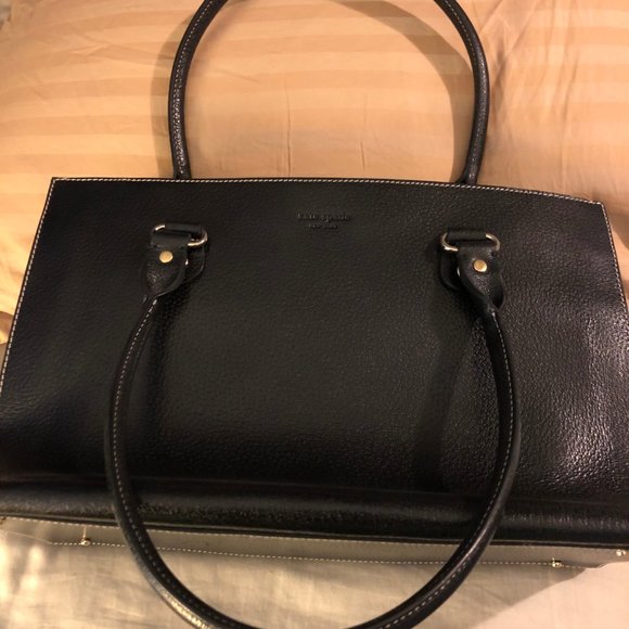 Kate Spade Black leather tote bag - Picture 3 of 8